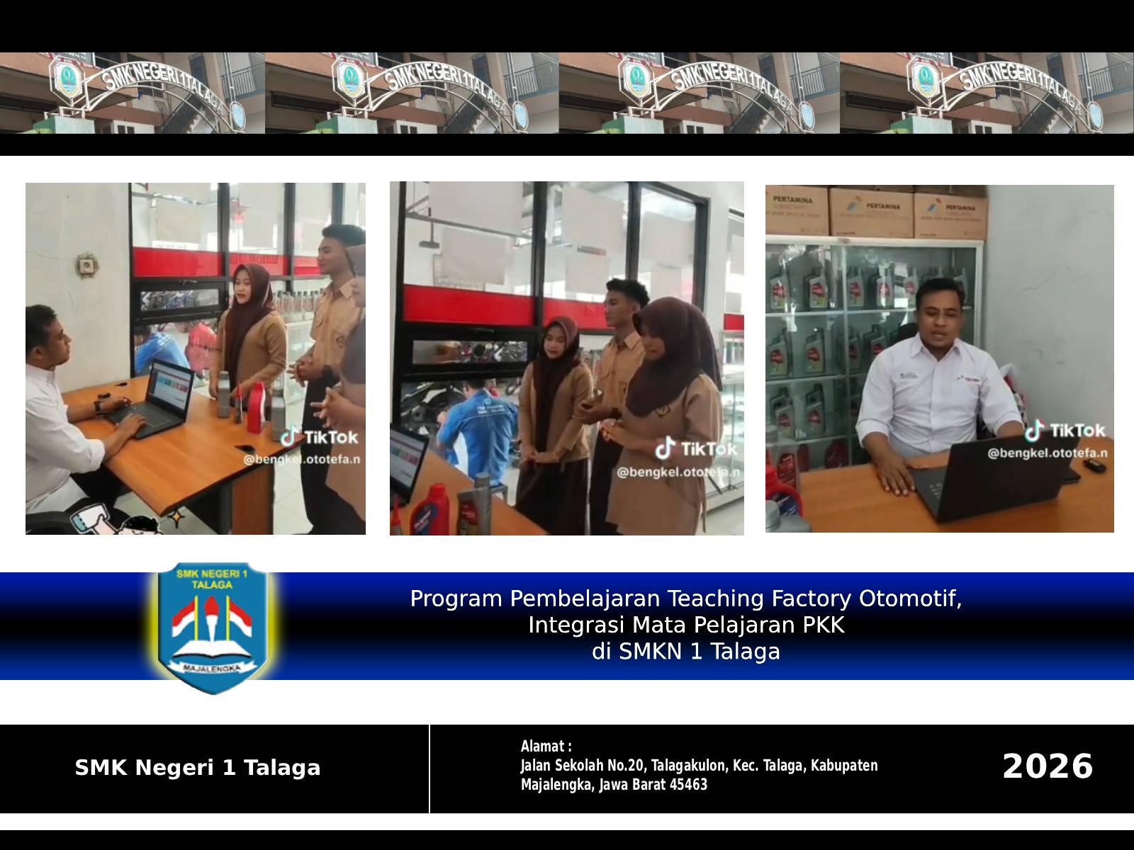Program Pembelajaran Teaching Factory Otomotif, Integrasi Mata Pelajaran PKK di SMKN 1 Talaga