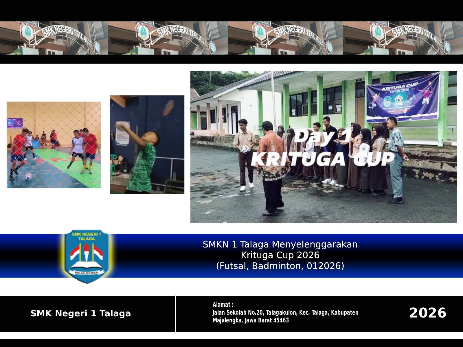 SMKN 1 Talaga Menyelenggarakan Krituga Cup 2026 (Futsal, Badminton, 012026)